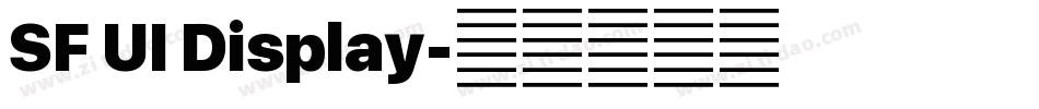 SF UI Display字体转换